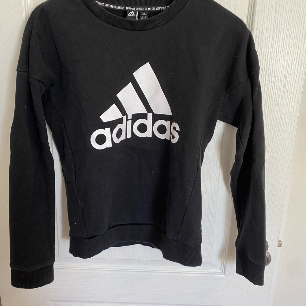 Adidas Women’s Black Crewneck Sweatshirt